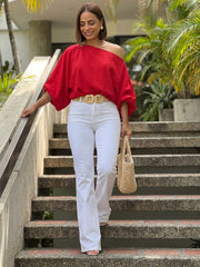 blusa roja