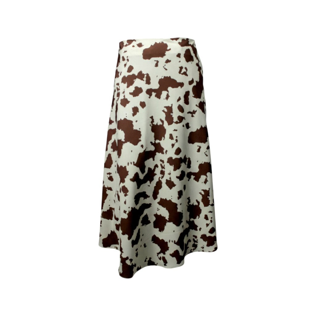 Falda Vaca Midi Print