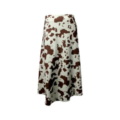 Falda Vaca Midi Print