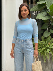 blusa mesh