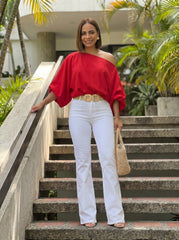 blusa roja